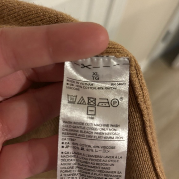 Banana Republic XL Women's Long Brown Open Front Cardigan Duster Minimalist - Picture 6 of 13